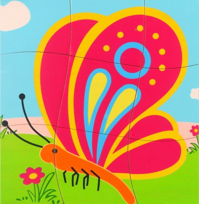 Puzzle in legno a strati Farfalla