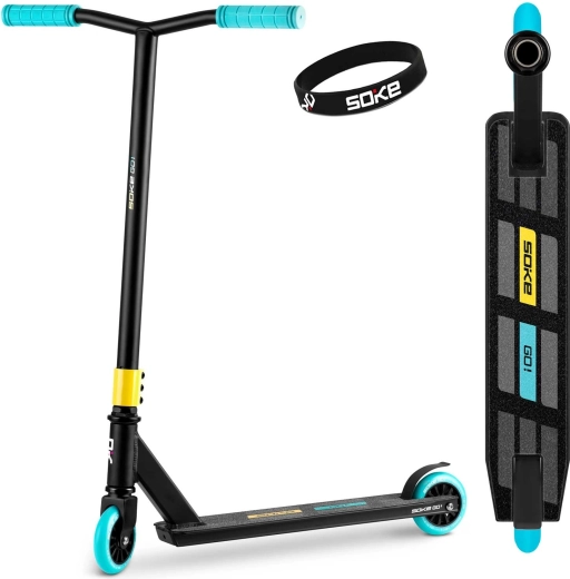 Monopattino freestyle SOKE Go! giallo-blu