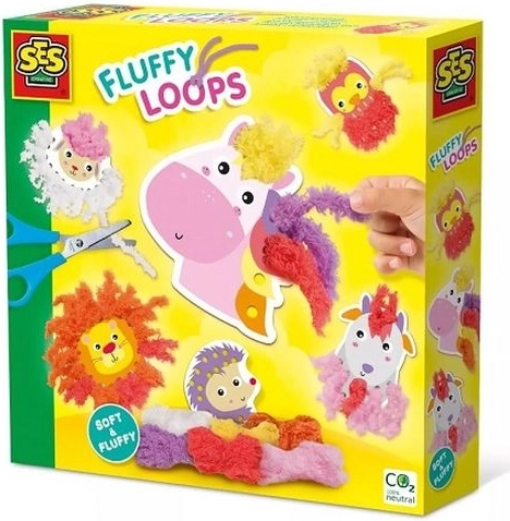 SES Creative animaletti da decorare con filato soffice