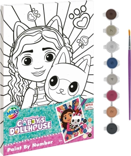 La casa delle bambole magica di Gabby – dipingere con i numeri 29,7 × 19,5 cm