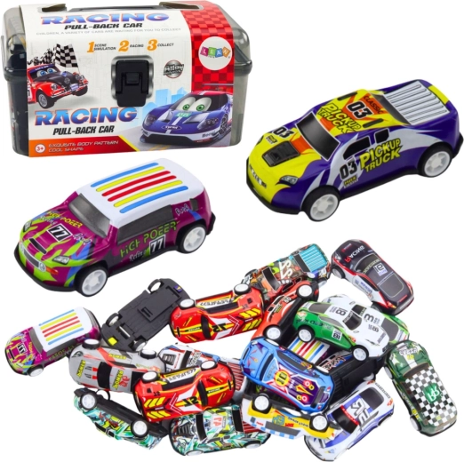 Set di Macchinine in Valigetta con Tappeto da Gioco