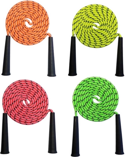 Acra corda per saltare neon per bambini 2 m con impugnature in plastica - 1 pezzo