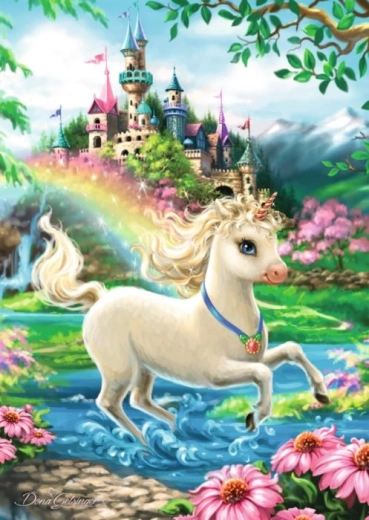 Puzzle castello dell'unicorno RAVENSBURGER 35 pezzi