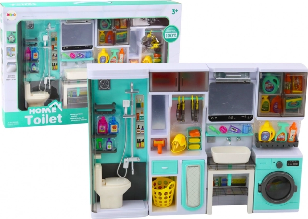 Set da bagno per bambini 4 in 1 – doccia, WC, lavatrice e accessori