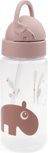 Borraccia Done by Deer con cannuccia Ozzo rosa 350 ml