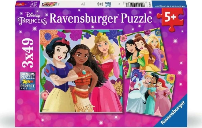 Puzzle Ravensburger Disney: Principesse delle fiabe 3x49 pezzi