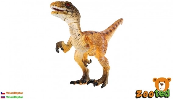 Dinosauro di plastica Velociraptor 16 cm