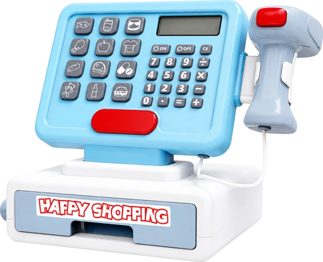 Cassa interattiva per bambini con scanner, cestino e bilancia XXL - 1 pezzo
