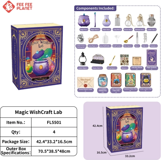 Set del piccolo alchimista con calderone magico