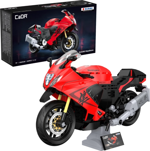 CaDA Suzuki Hayabusa kit di costruzione moto 1:12 (299 pezzi)