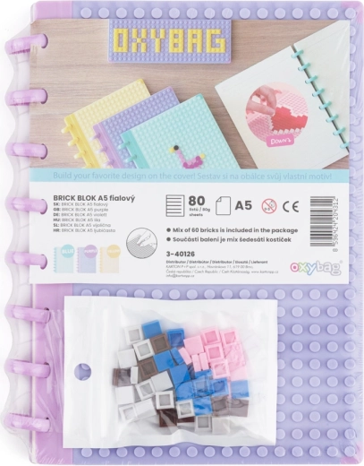 Quaderno a righe A5 Brick viola
