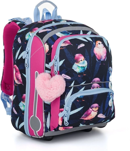 Cartella scolastica Topgal con uccellini BEBE