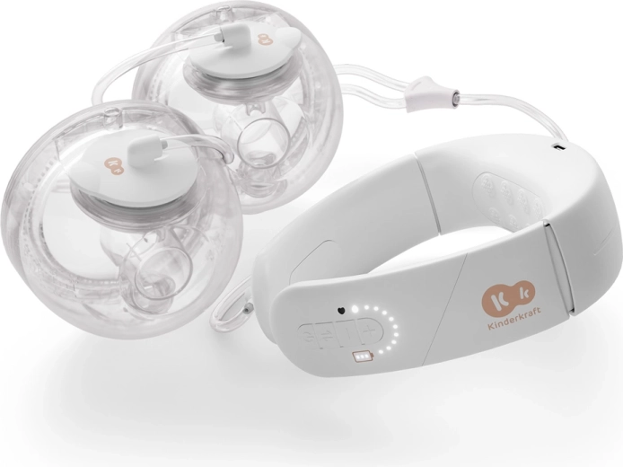 Tiralatte elettrico doppio Kinderkraft Gentlenest con riscaldamento delicato, hands‑free