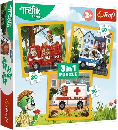 Puzzle per bambini 3 in 1 Sorrisi felici