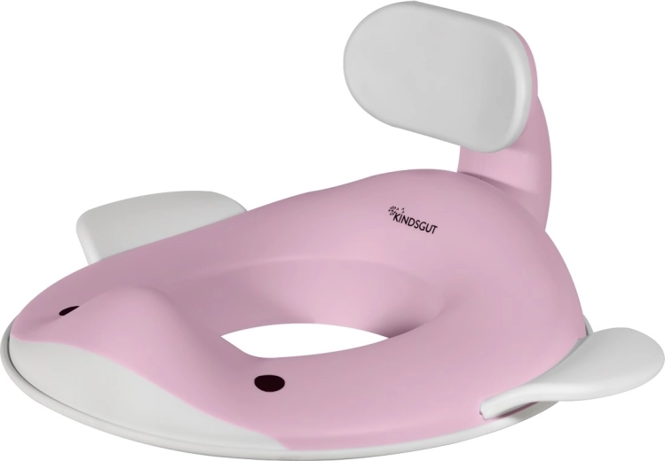 Riduttore per WC per bambini Kindsgut Balena rosa chiaro