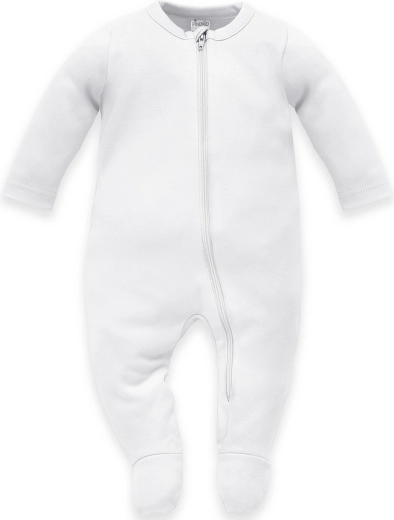 Tutina da neonato Pinokio con zip Lovely Day bianca 68