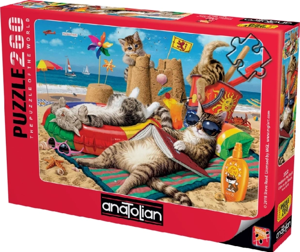 Puzzle Anatolian Gatti sulla spiaggia, 260 pezzi