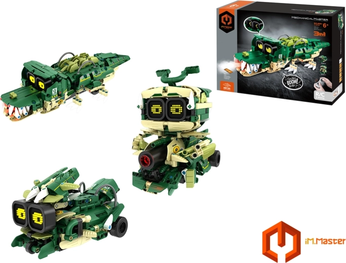 iM.Master kit di costruzione robot coccodrillo 3 in 1 RC con telecomando