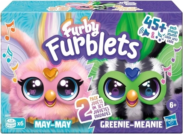 Hasbro Furby Furblets confezione doppia di mini amici interattivi