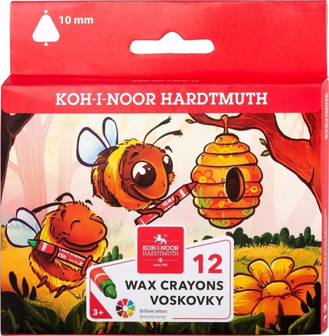 Pastelli a cera triangolari 12 pz KOH-I-NOOR