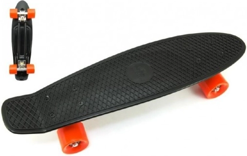 Pennyboard 60 cm con assi in metallo e portata 90 kg – nero
