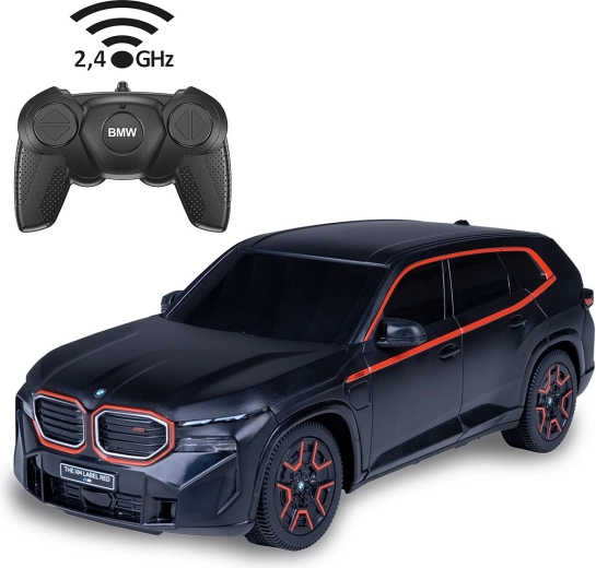 Auto BMW XM radiocomandata in scala 1:24, nera