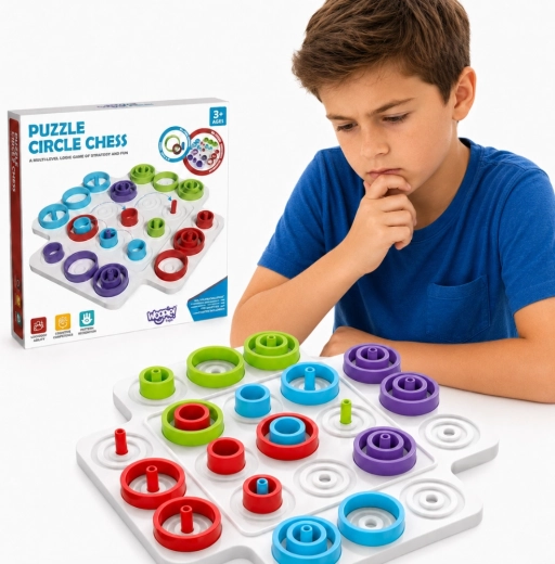 Gioco strategico WOOPIE tris con anelli