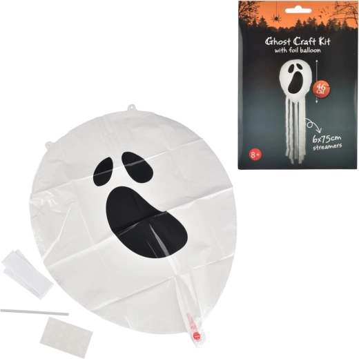 Palloncino in foil a forma di fantasma 46 cm (1 pz)