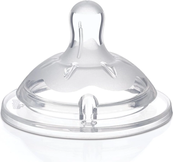 Chicco tettarella Natural Feeling, silicone, flusso regolabile, 4m+, 2 pz