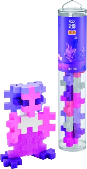 Plus-Plus BIG mattoncini scintillanti - 15 pezzi