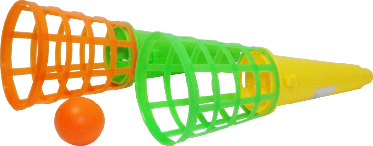 Gioco acchiappa – pallina a scatto con cestino