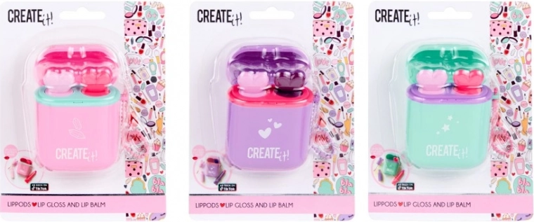 LipPods lucidalabbra e balsamo labbra CREATE IT! con portachiavi