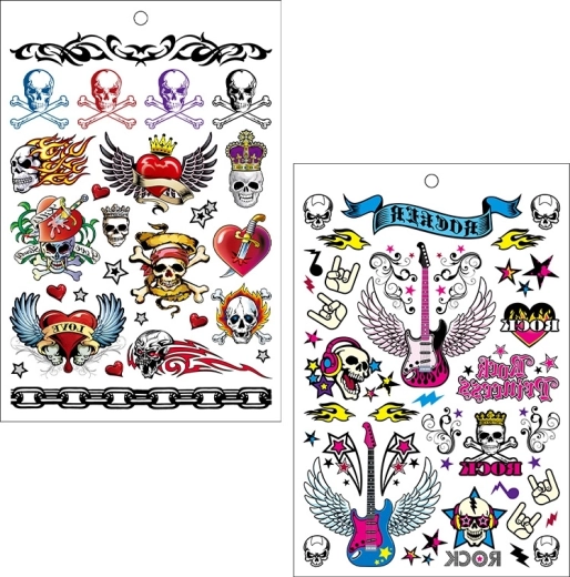 Adesivi tatuaggio – libro con oltre 200 motivi