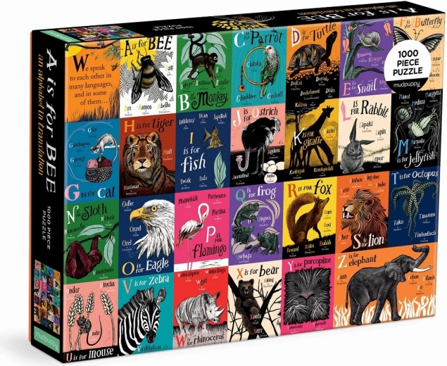 Puzzle Mudpuppy Abecedario Tradotto 1000 pezzi