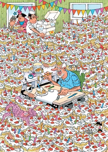 Puzzle JUMBO Jan van Haasteren Expert: Urrà, Jan compie 90 anni! 500 pezzi