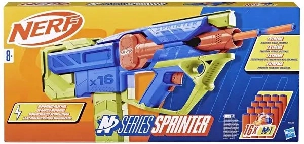 Nerf N Series Sprinter – blaster automatico con caricatore da 16 dardi