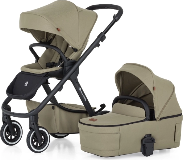 Petite&Mars passeggino combinato Icon 2in1 Mossy green lite air
