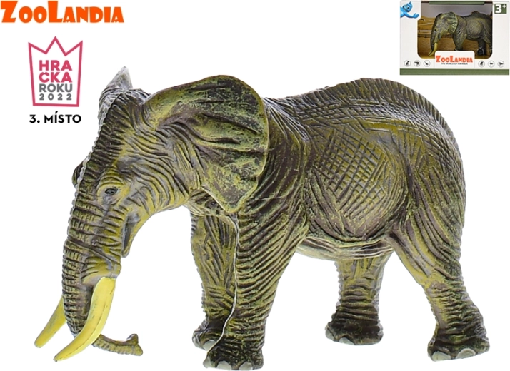 Zoolandia elefante – figurina realistica in plastica 11 cm