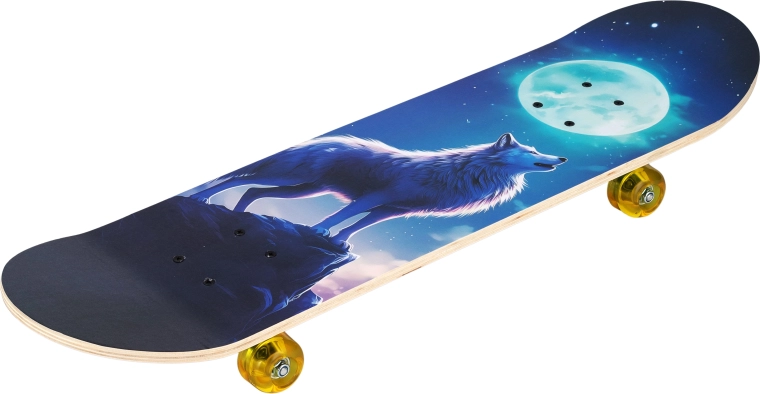 Skateboard Wolf 31" con motivo lupo