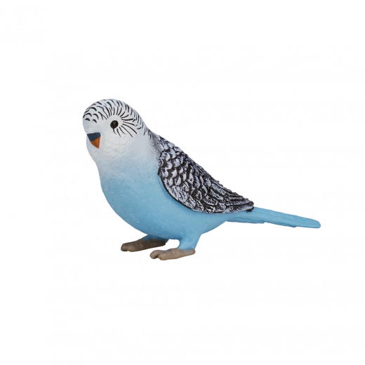 mojo pappagallino ondulato blu figurina