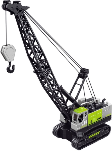 Gru cingolata da cantiere 20 cm, in plastica grigia - 1 pezzo