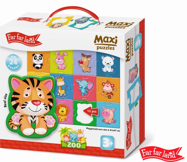 Maxi Puzzle Animali dello ZOO 24 pezzi