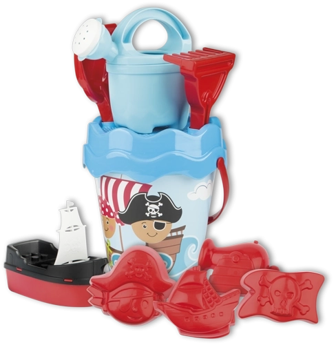 Androni set da sabbia pirati nella borsa da viaggio – Blu