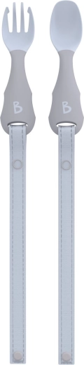 Bibado Handi posate per bambini con clip – mist