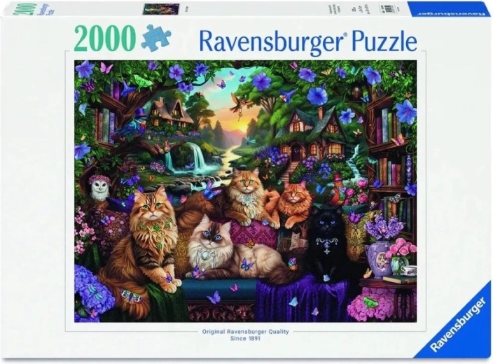 Puzzle Ravensburger "La casetta dei gattini" 2000 pezzi
