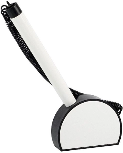 Penna a sfera con base ICO Mini nero‑bianca