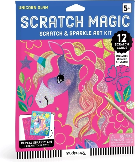 Mudpuppy set creativo da grattare unicorno