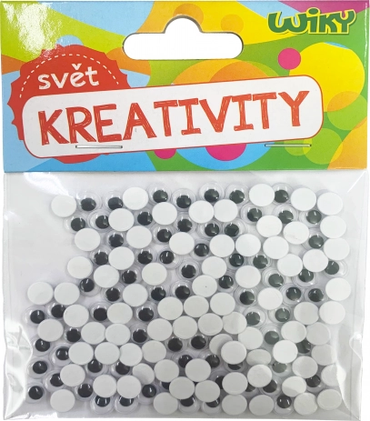 Piccoli occhi mobili per decorare 7 mm