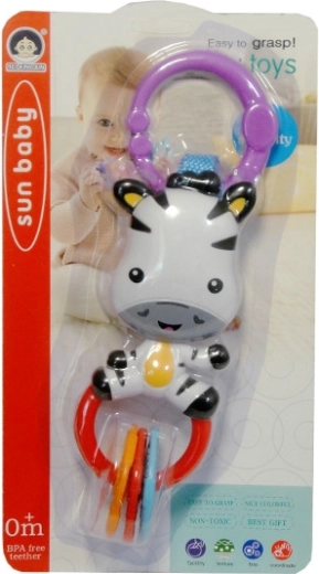Sonaglio sospeso a forma di zebra per neonati