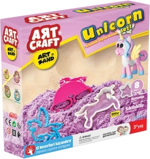 Art craft sabbia cinetica unicorni 500 g - 1 pezzo